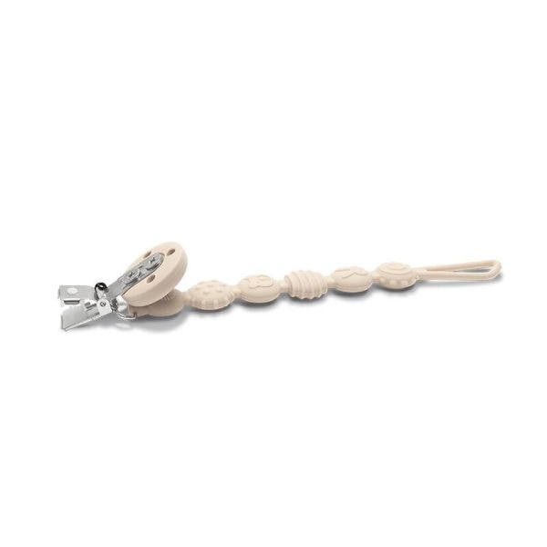 Attache Sucette Silicone - Beige - 1 unité