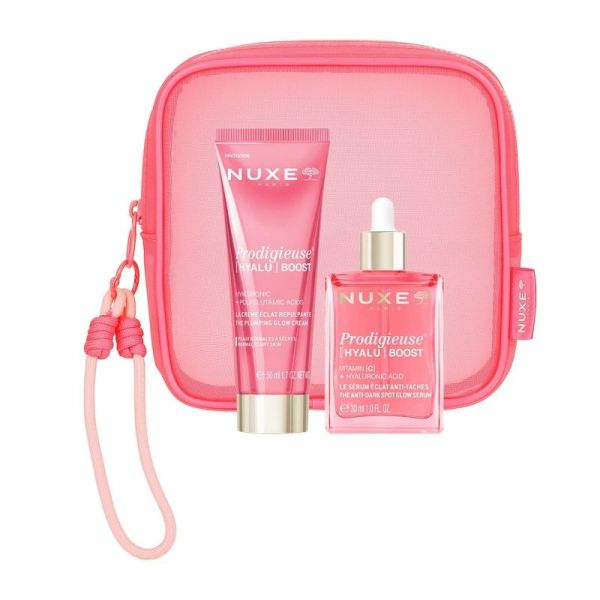 Routine Plump & Glow Prodigieuse [HYALU] Boost - Sérum Éclat Anti-Taches 30 ml, Crème Éclat Repulpante 50 ml