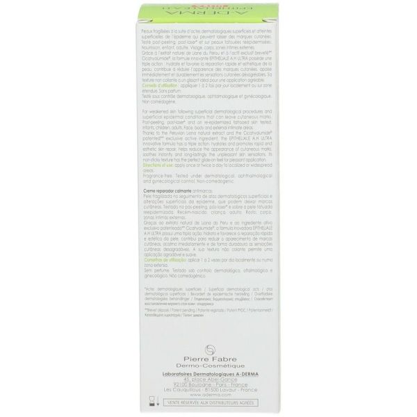 EPITHELIALE A.H ULTRA Crème réparatrice apaisante anti-marques - 100 ml
