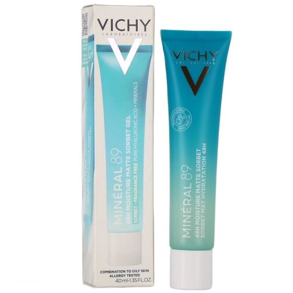 Crème Boost d'Hydratation Minéral 89 - Gel Sorbet Mat Hydratation 48 H - 50 ml