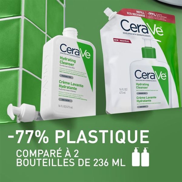 Crème Lavante Hydratante + Eco-Recharge - 473 ml + 473 ml