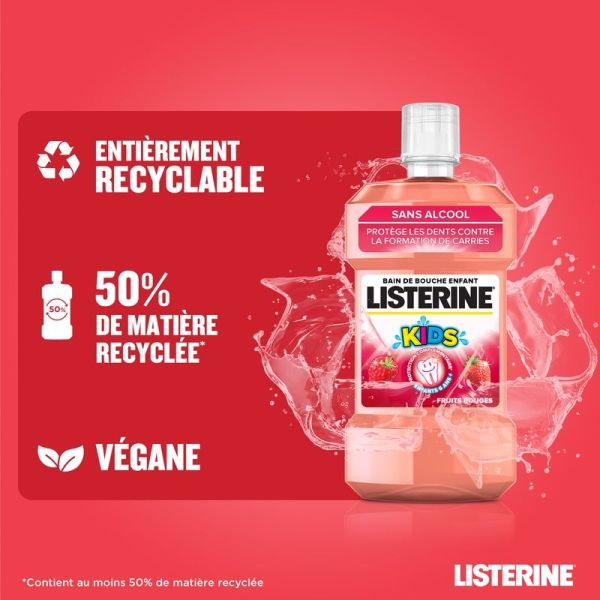 Bain de Bouche Kids goût fruits rouges - 500 ml