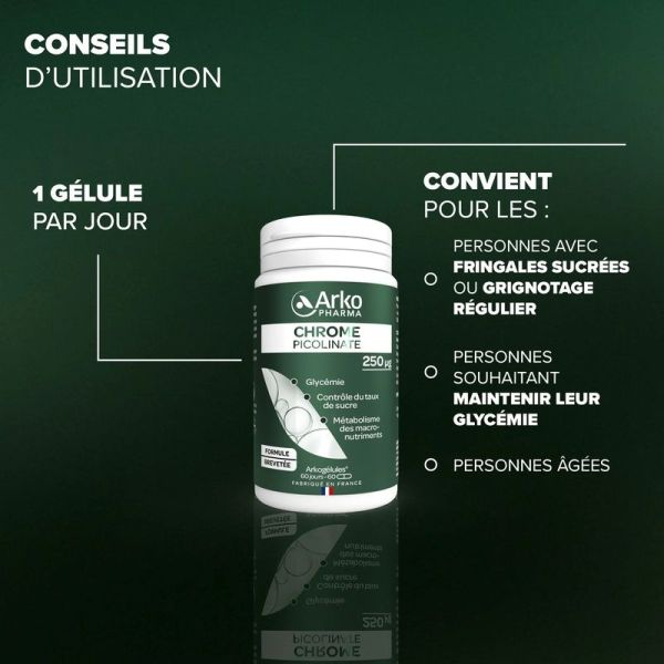 Chrome Picolinate Arkogélules - 60 gélules