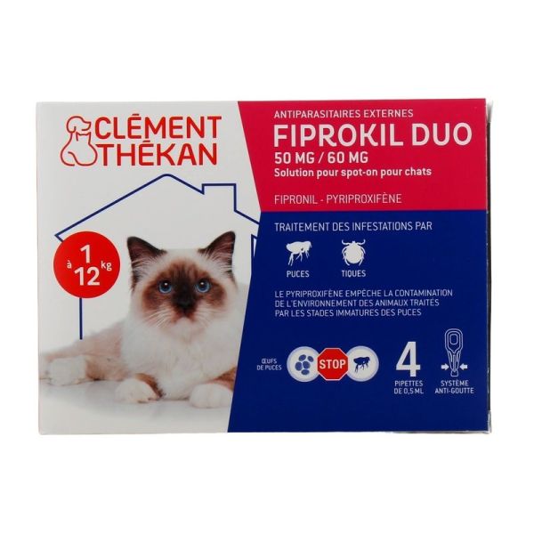 Fiprokil Duo Chat - 2 pipettes