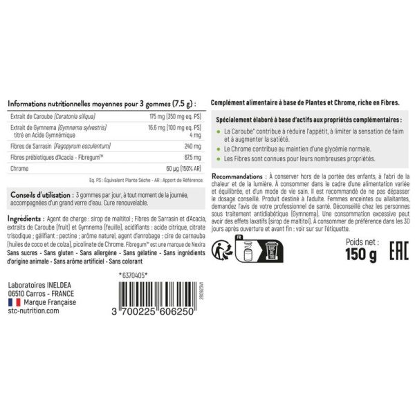 Gommes Coupe Faim - 60 gommes