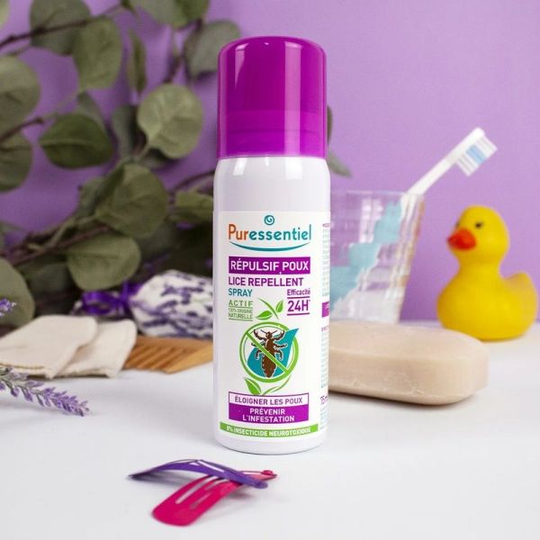 Spray Répulsif Poux - 2 x 75 mL