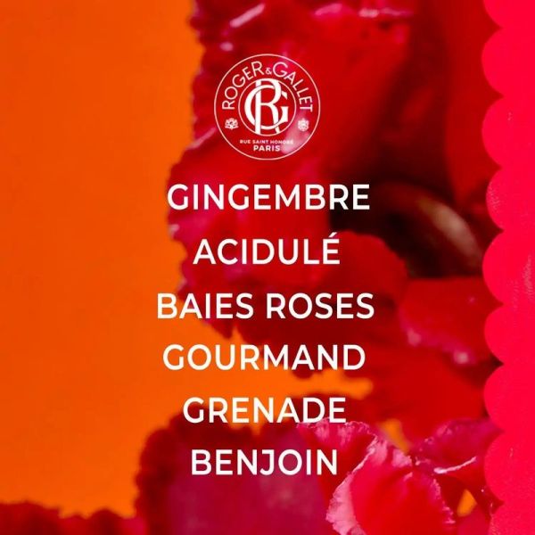 Coffret Eau Parfumée Bienfaisante - Gingembre Rouge - 100 ml et 5 g