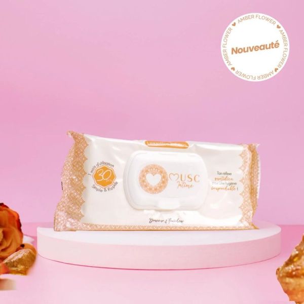 Lingettes Intimes - Amber Flower - 30 lingettes