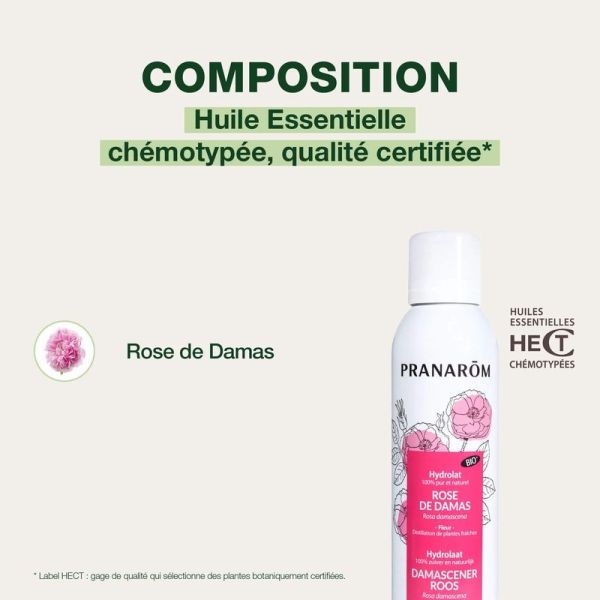 Hydrolat de Rose de Damas - Bio - 150 ml