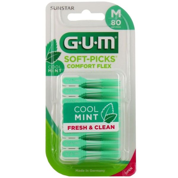 Gum Soft Picks Comfort Flex Menthe Medium - x80