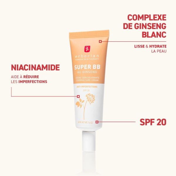 BB crème Super BB au Ginseng - Caramel - 40 ml