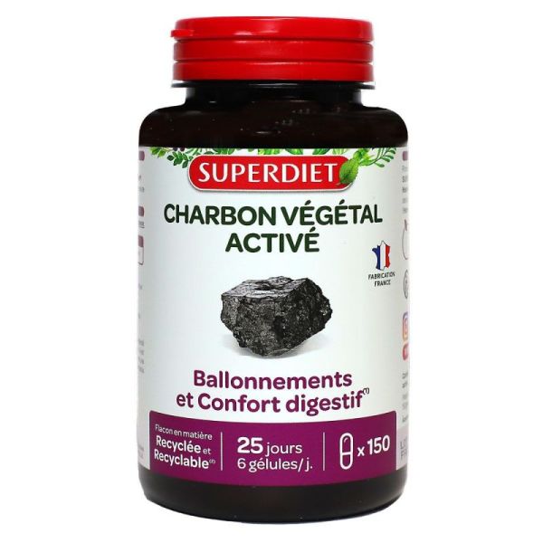 Superdiet Charbon Vegetal Gelul 150