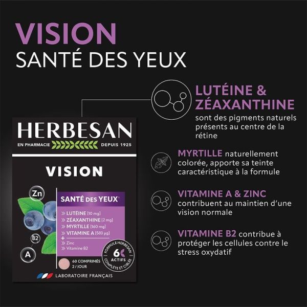 Vision Santé des Yeux - 60 comprimés