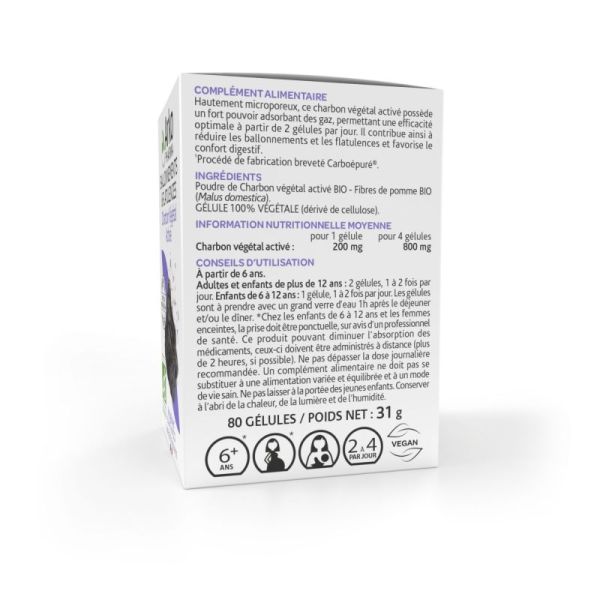 Arkogelule Bio Charbon Vegetal 80 Gel