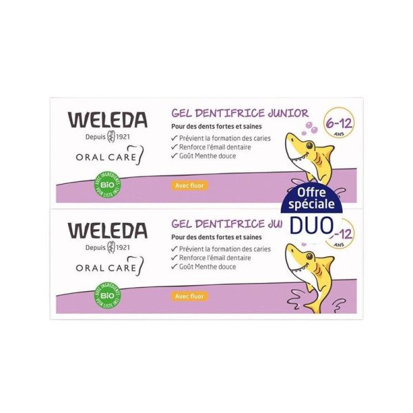 Gel Dentifrice au Fluor 6-12 ans JUNIOR - 2 x 50 ml