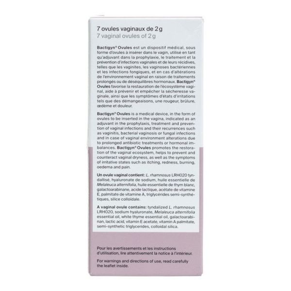 Bactigyn Ovules Équilibre Intime - 7 ovules