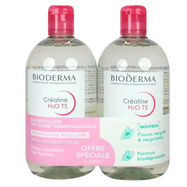 Biod Crealine-Ts H2O S/Parfum 500Ml X2