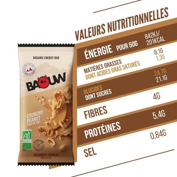 Energy Bars Crunchy Peanut - 50 g