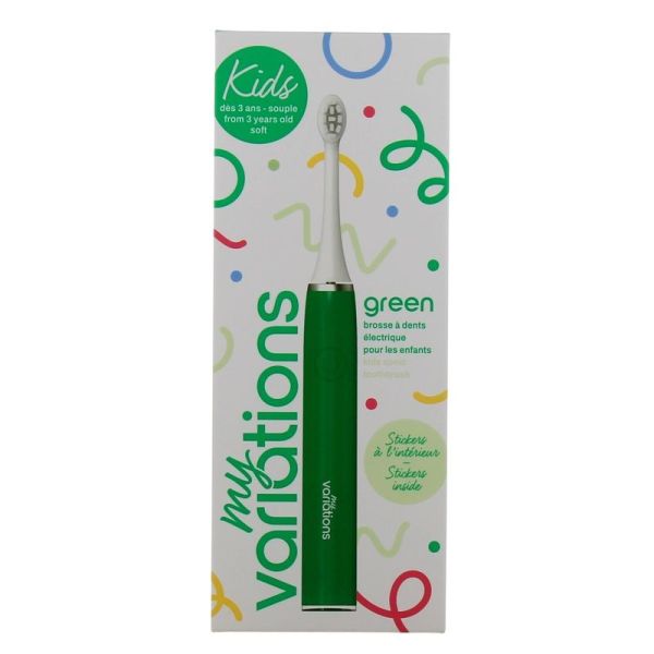 Brosse à Dents Électrique Sonique Verte KIDS