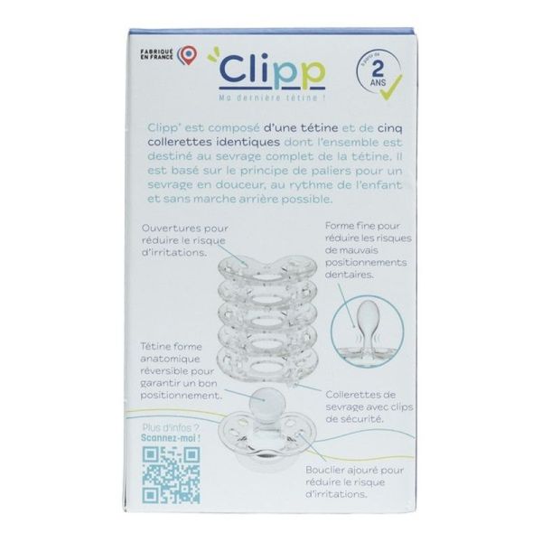 Clipp Kit Tetine de Sevrage Etoile - 2 ans et +