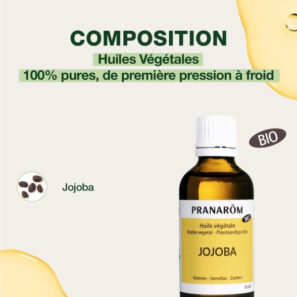 Huile Végétale de Jojoba - Bio - 50 ml
