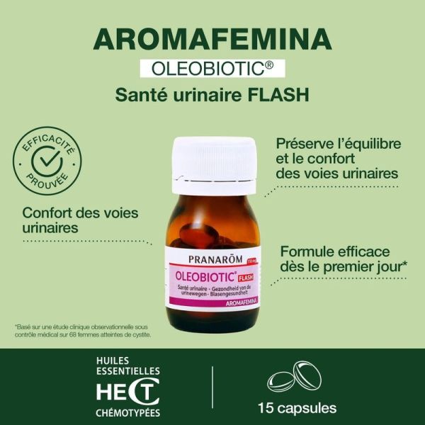 Oleobiotic santé urinaire FLASH - 15 capsules