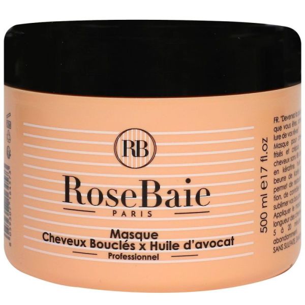 Rosebaie Hle Avocat Chvx Boucl Masq 500Ml