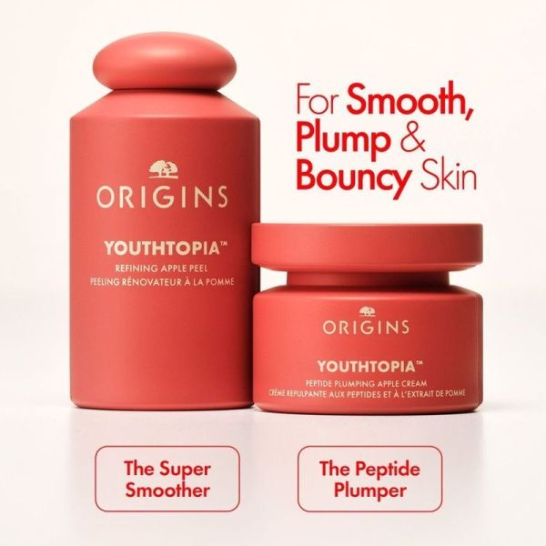 Crème Repulpante aux Péptides et à l'Extrait de Pomme YOUTHTOPIA - 50 ml