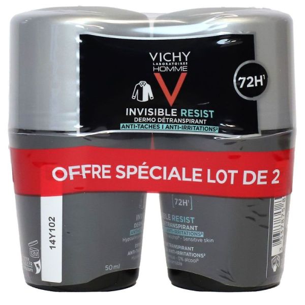 Vichy H Deod Inv Resist 72H Roll On2X50Ml