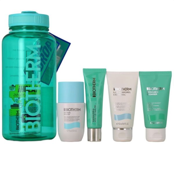 AQUA DROP Hydratation - Peaux Sèches Visage & Corps - Deo 75 ml, Nettoyant 50 ml, Lait 50 ml, Gel 15 ml