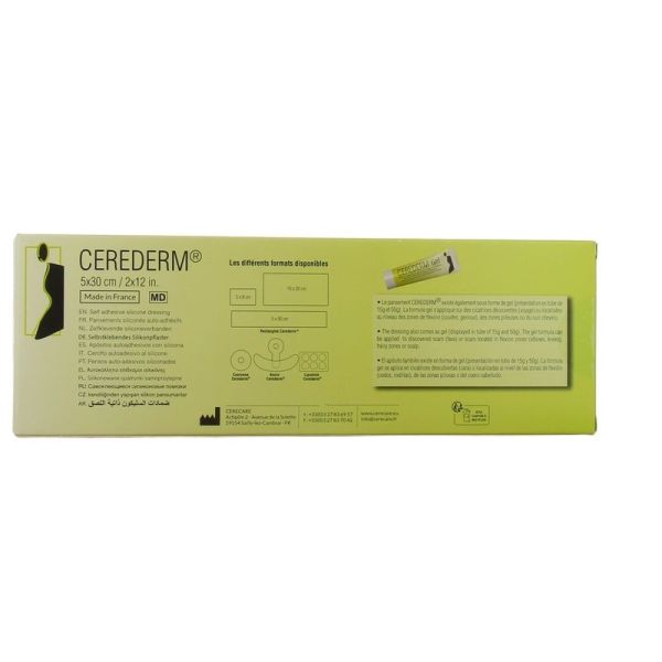 Cerederm Pansement Siliconé Cicatrice - 10 pansements