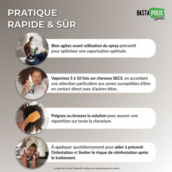 Spray préventif anti-poux Expert - 125 ml