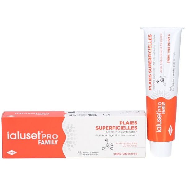 IALUSET PRO FAMILY - Plaies Superficielles, Creme Tube de 100 g