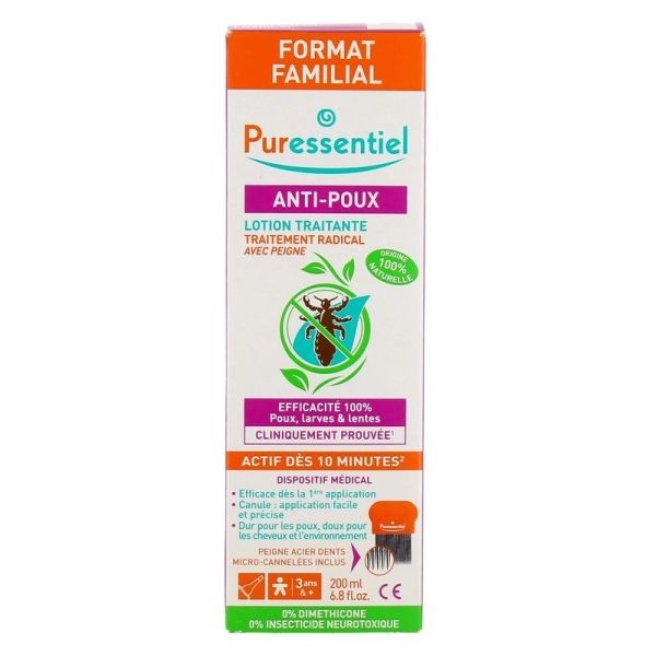 Traitement Complet Anti-Poux - Les Schtroumpfs édition limitée - Lotion 100 ml + Shampooing 200 ml