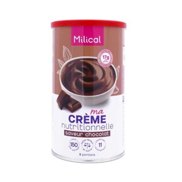 Milical Crème nutritionnelle  saveur Chocolat, 9 Portions