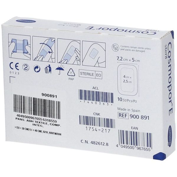 Pansements Adhésifs Stérile Cosmopor Waterproof - 5 unités