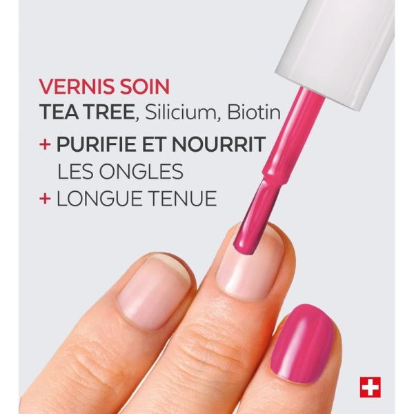 Poderm Color Care Vernis Soin n°599 Framboise - 8 ml