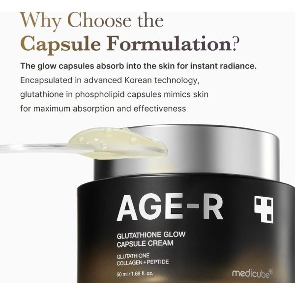 AGE-R Glutathione Glow Capsule Cream - 50 ml