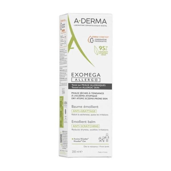 Baume émollient anti-grattage Cosmétique Stérile - 200 ml