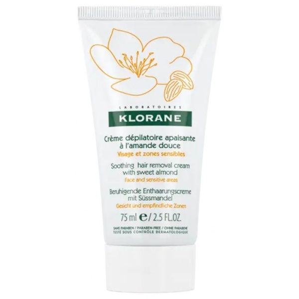 Crème dépilatoire apaisante visage et zones sensibles - 75 ml