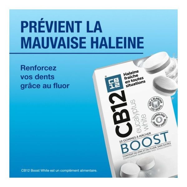 Boost gommes à mâcher - Eucalyptus White - 10 gommes