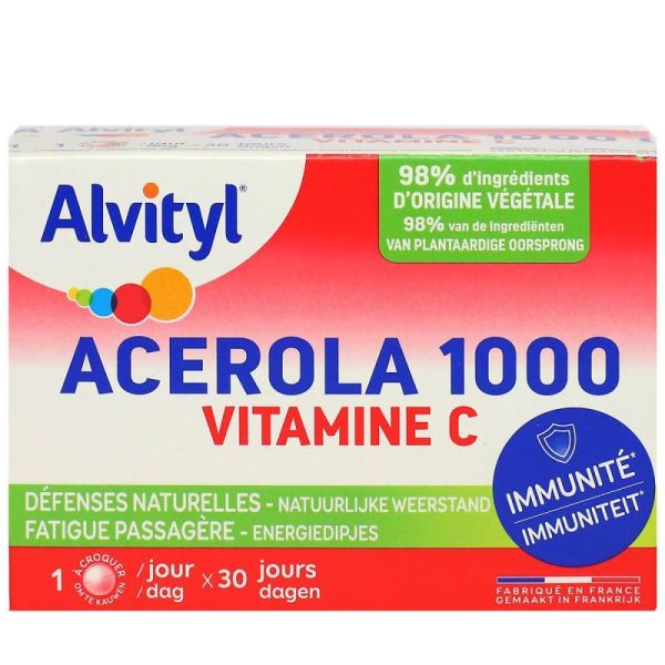 Alvityl Acerola 1000 Cpr A Croq 30