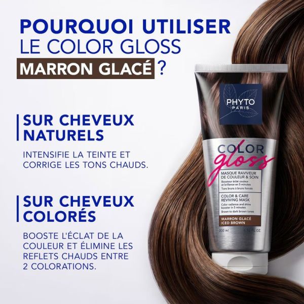 COLOR GLOSS - Masque Raviveur de Couleur et Soin - Marron Glacé - 200 ml