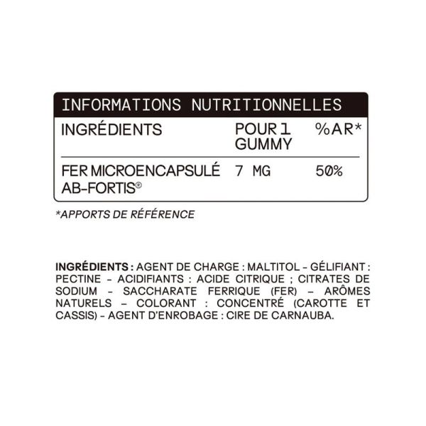 Fer enfants sans sucres - 30 gummies