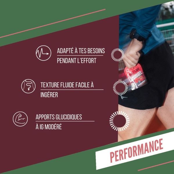 Energy Gels Red Fruits - Hibiscus - 85 g