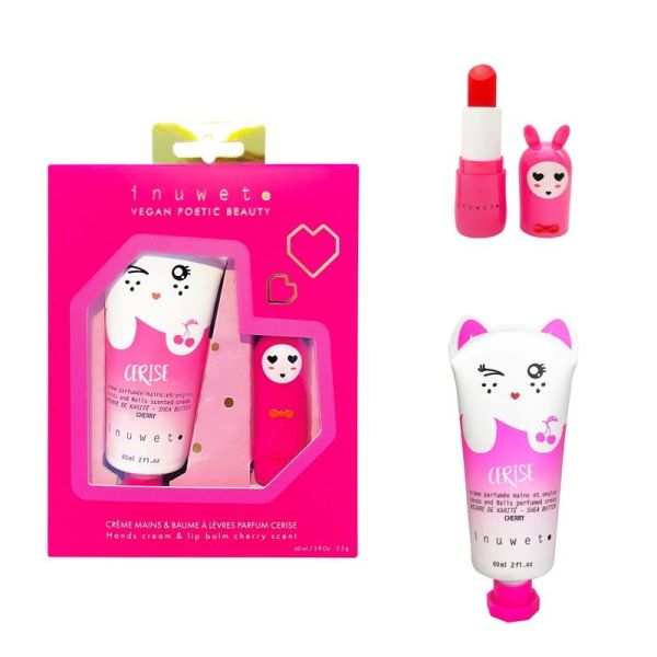 Coffret Wiz baume à lèvres et crème mains - Cerise