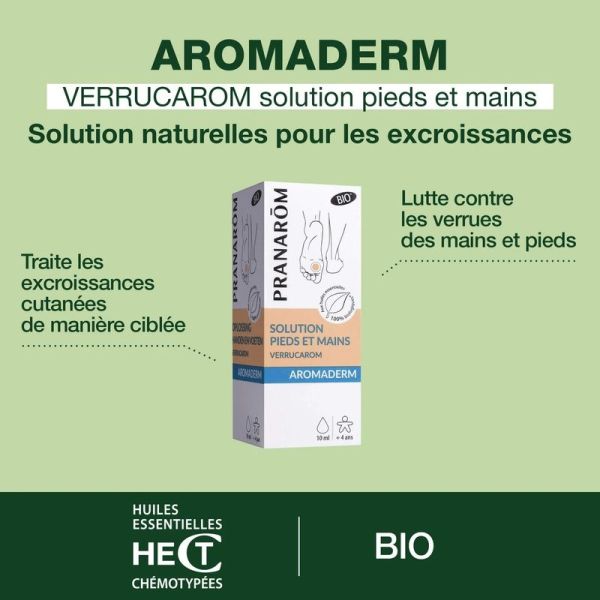 Solution anti-verrues pieds et mains - Bio - 10 ml