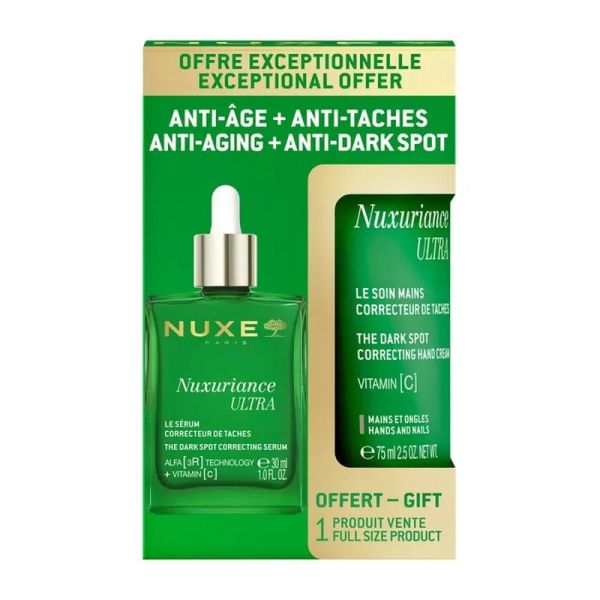 Le Serum Correcteur de Taches + Le Soin Mains Correcteur de Taches Nuxuriance Ultra - 30 ml + 75 ml