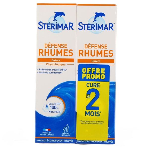Défenses Rhumes Spray Nasal - 2 sprays de 100 ml