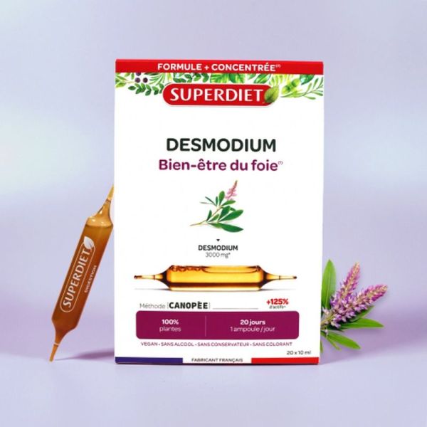 Desmodium - 20 ampoules de 15 ml